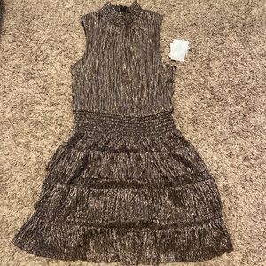 NWT Metallic Mini Dress